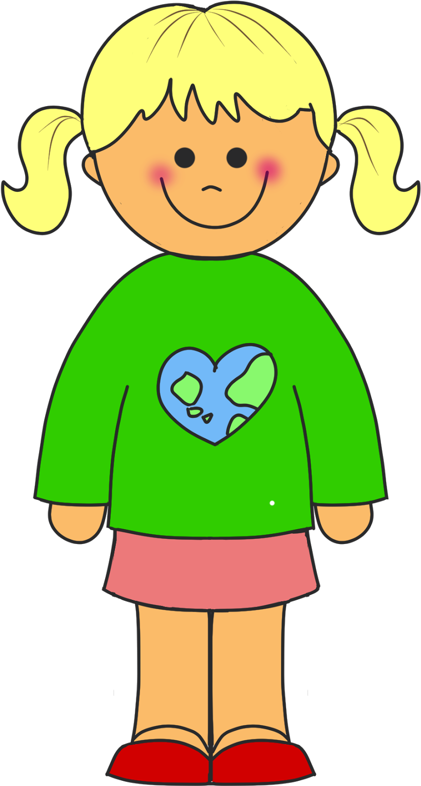 Girl Clipart - Clipart Of Girl (830x1492), Png Download