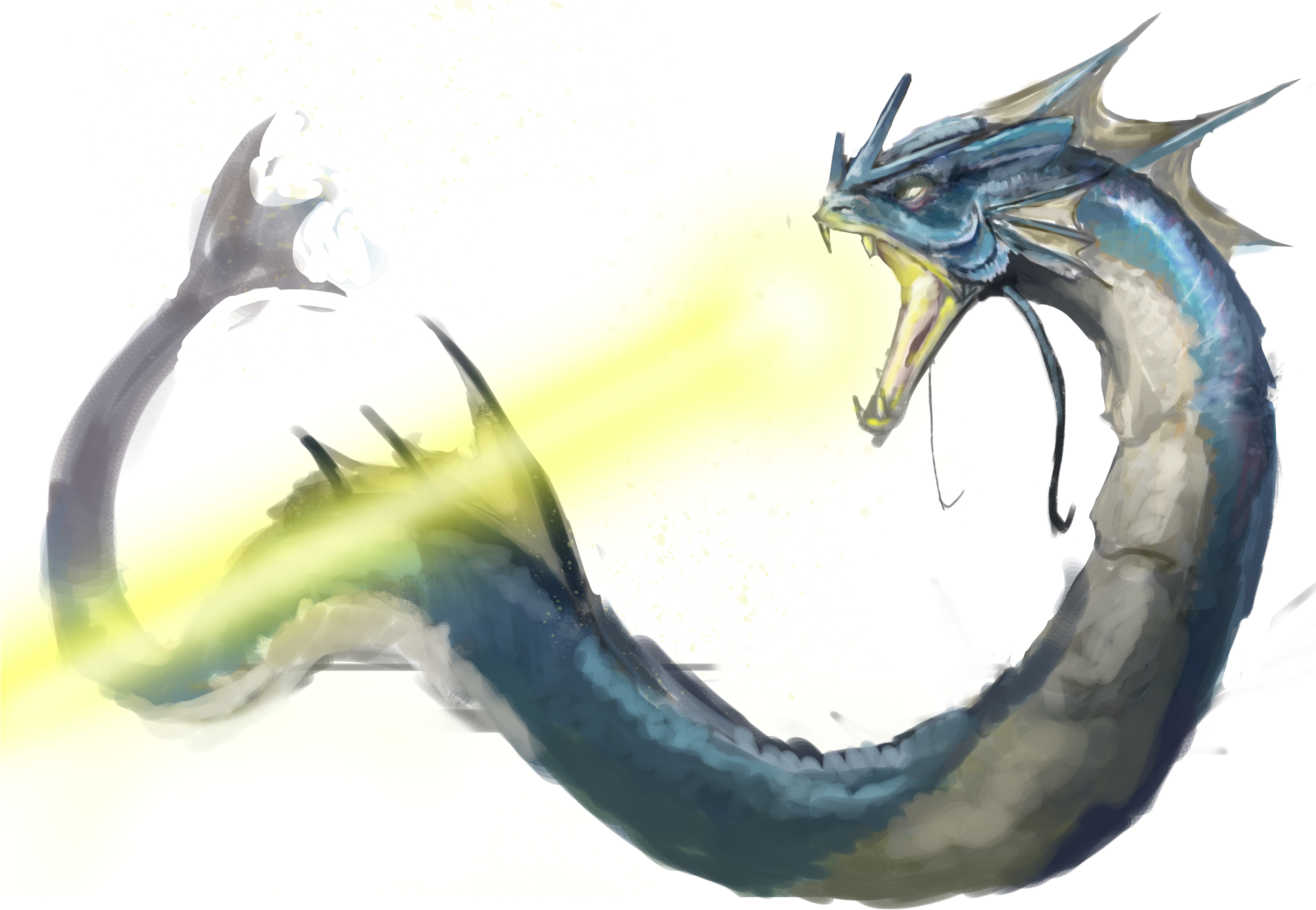 Gyarados Used Solar Beam By Jeffchendesigns (3376x2394), Png Download