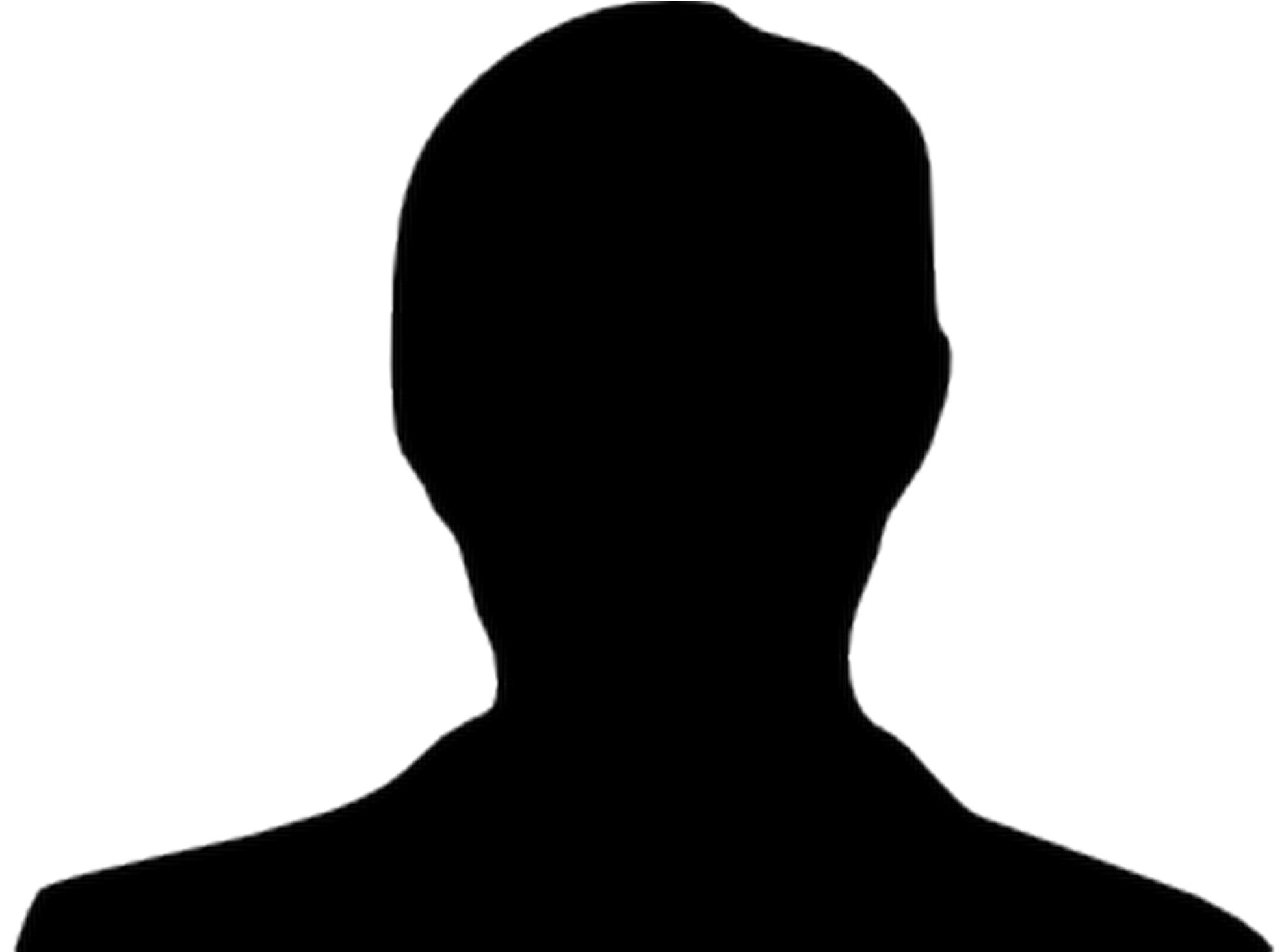 Free Png Woman Face Silhouette Sunglasses - Silhouette Portrait De Face (2197x1463), Png Download