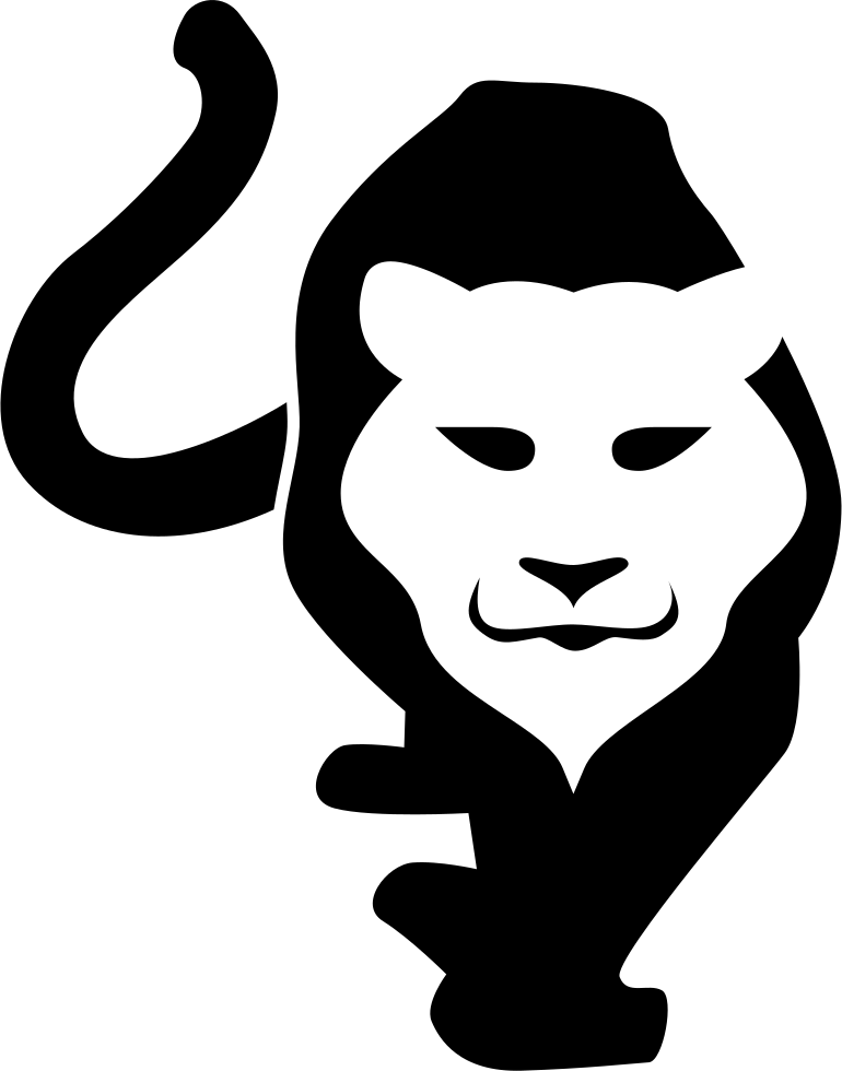 Tiger Face Silhouette On Body Comments - Icono Tigre (770x980), Png Download