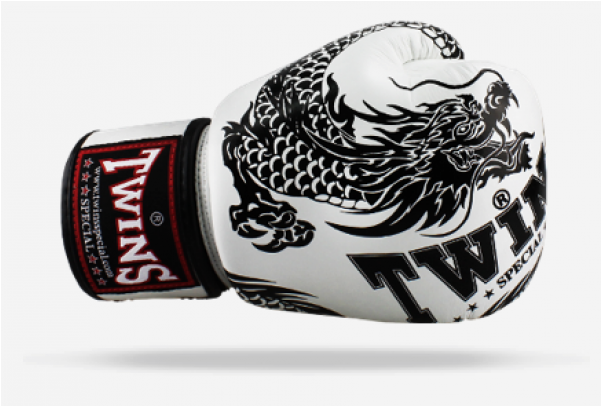More Views - Twins White-red Air Boxing Gloves (600x600), Png Download