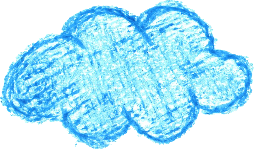 Png File Size - Crayon Cloud (1024x602), Png Download