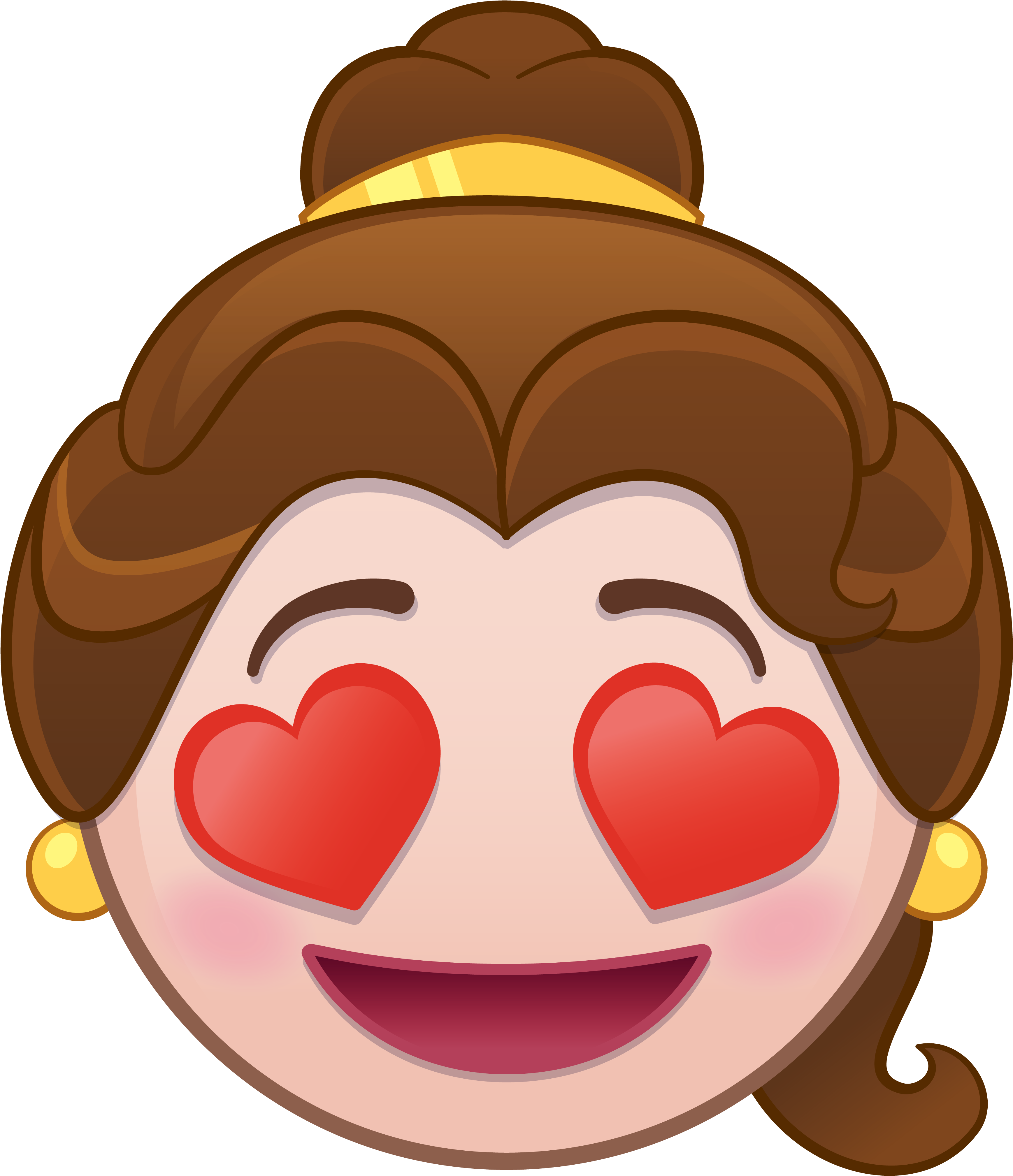 Facebook Twitter Reddit Google Pinterest Stumbleupon - Disney Emoji Beauty And The Beast (3730x4150), Png Download