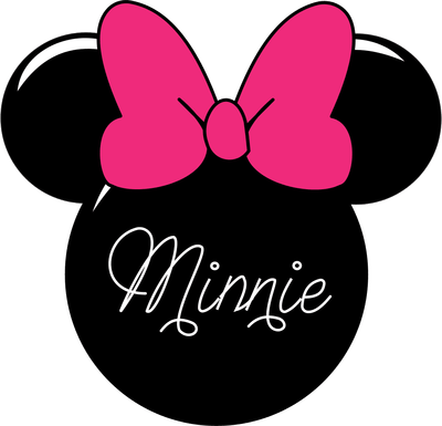 Minnie Mouse Face Silhouette Com Free For Personal - Minnie Mouse Png (400x385), Png Download