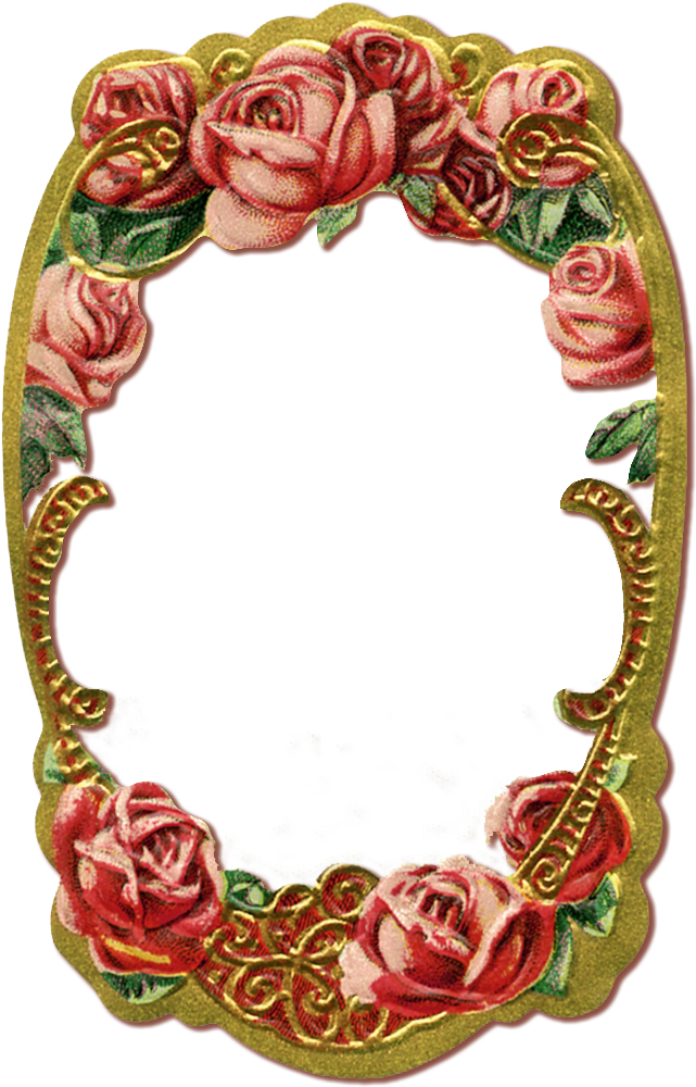 A Site For High Quality Vintage Ephemera - Victorian Frame No Background (652x1008), Png Download