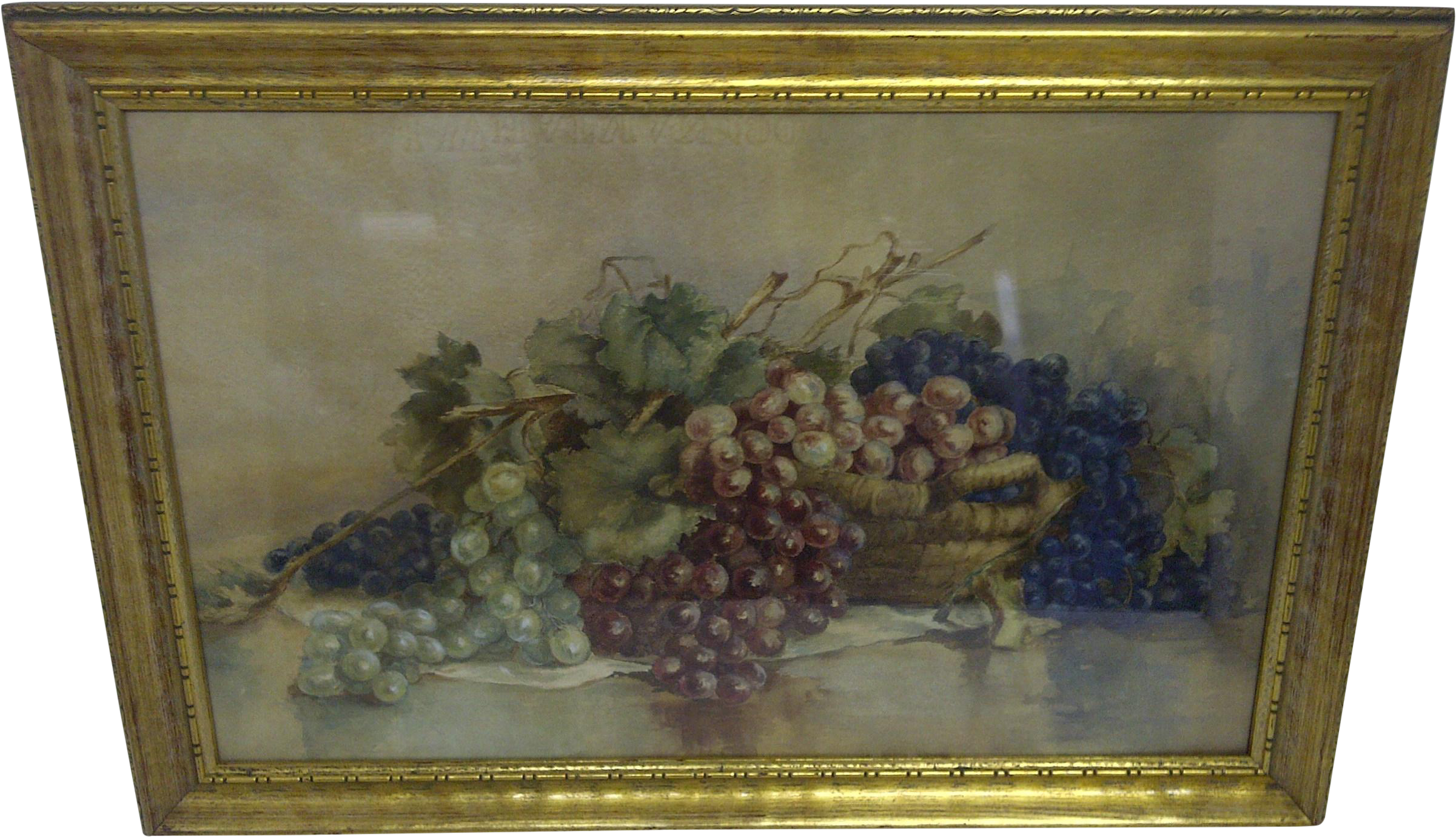 Vector Black And White Download Grapes Chairish - Painting (2592x1944), Png Download