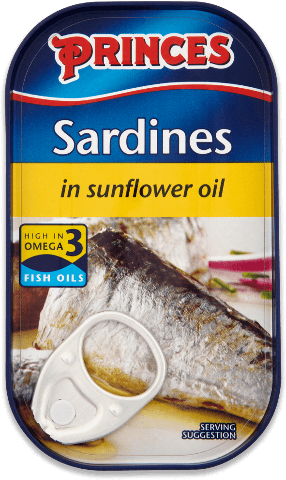 Princes Sardines In Sunflower Oil 120gms (1020x1020), Png Download