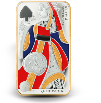 2008 Sterling Silver 15 Dollar Coin - Playing Card (388x371), Png Download