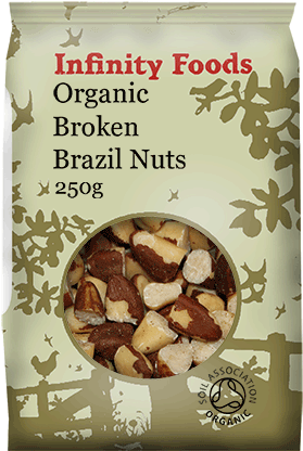 Organic Brazil Nuts - Infinity Cacao Nibs - Raw - 125g (600x600), Png Download