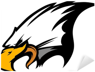 Autocolante Pixerstick Mascot Head Of An Eagle Vector - Eagle Head (400x400), Png Download