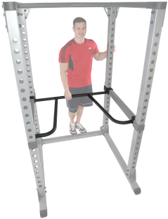 Dr378 Power Rack Dip Attachment - Body Solid Dr378 Dip Attachment (350x350), Png Download