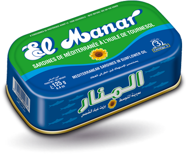 Conserves De Sardines - Sardine El Manar (380x339), Png Download