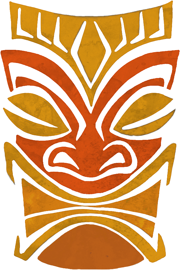 Este Gráficos Es Pintado A Mano De Madera Png Transparente - Tiki Decal (1024x1024), Png Download