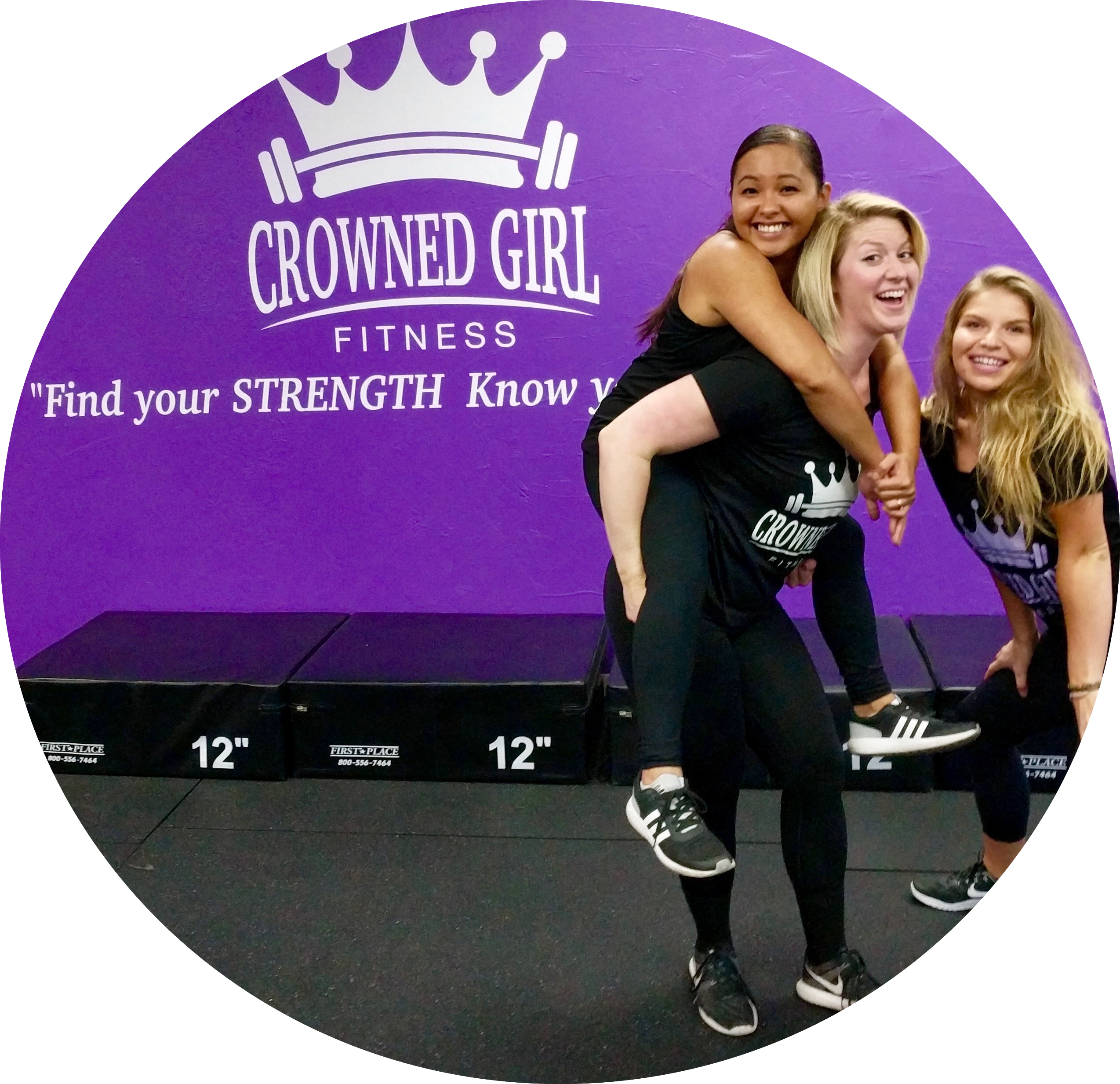 Crowned Girl Fitness - Physical Strength (2548x2466), Png Download