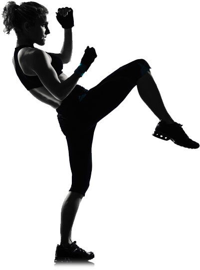 Fitness Kickboxing - Muay Thai Women Png (401x543), Png Download