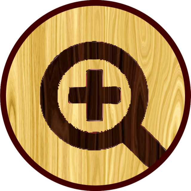 Zoom En Boton De Madera Vector - Operational Analytics In Healthcare (640x640), Png Download