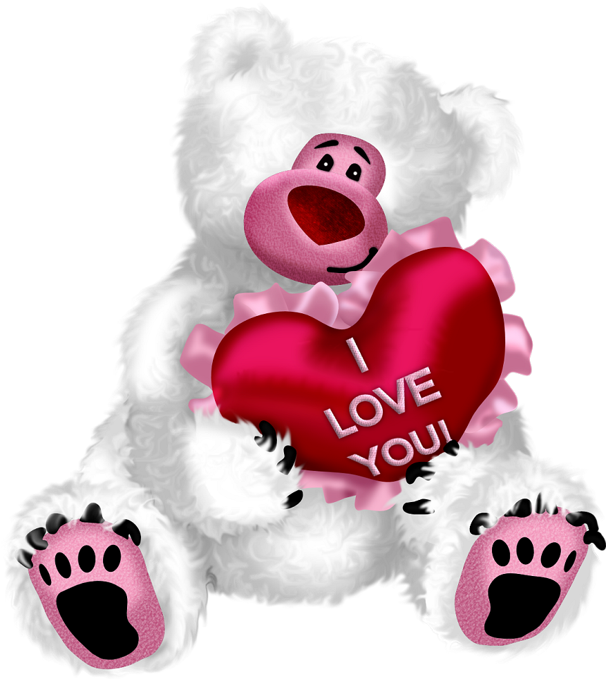 Lacarolita Sweet Heart Iloveyou Basket - Love You Teddy Bear Png (930x1000), Png Download