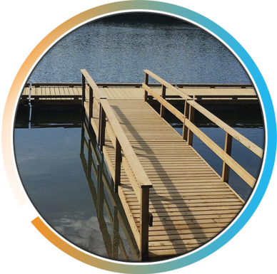 Floats & Dock Structures - Handrail (388x385), Png Download