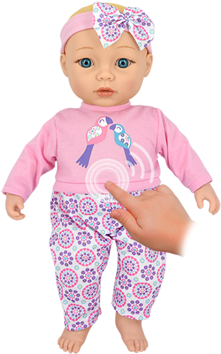 16” Baby Doll You Tickle And Giggle With - Doll (331x550), Png Download