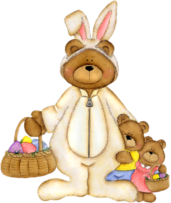 Easter Bear (601x712), Png Download