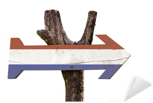 Vinilo Pixerstick Holanda Cartel De Madera Aislado - La Novela De La Patagonia (400x400), Png Download