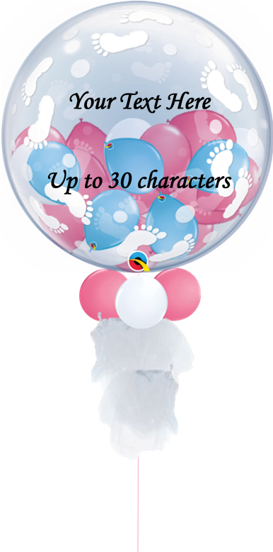Qualatex Deco Bubble Clear Balloon (412x779), Png Download