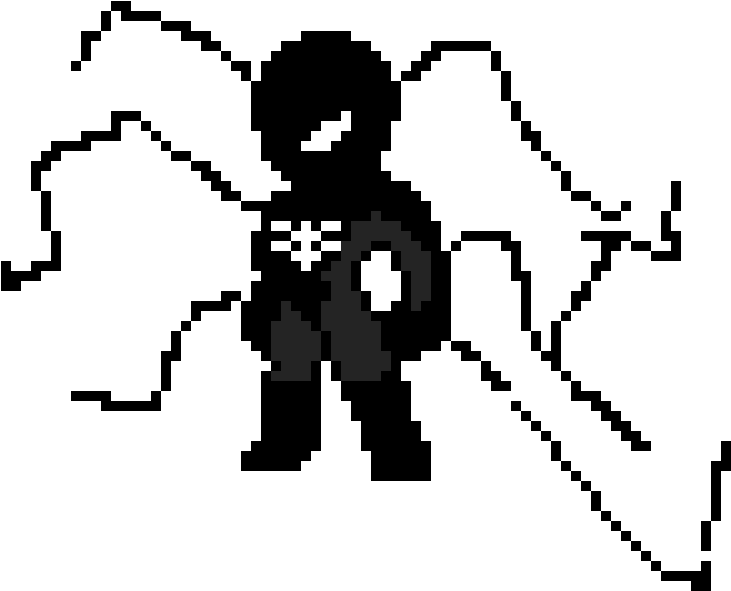 Spiderman - Silhouette (740x720), Png Download
