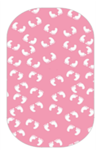 Baby Feet Boy Or Girl Or Twins - Rosa Und Weiße Baby-füße - Babyparty-druck Karte (550x550), Png Download