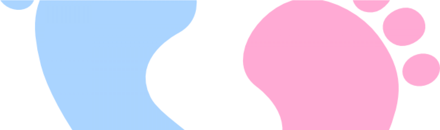 Baby Feet Hi - Illustration (1700x500), Png Download