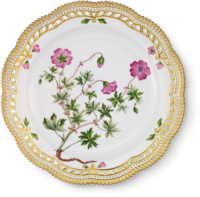 1147637 Plate With Lace Border 25 Cm 5110bd238b2ab - Porcelain (562x562), Png Download