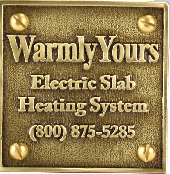 Warmly Yours Snow Melt Brass Plaque (plaque Snow Melt) (950x950), Png Download
