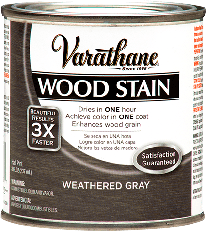 267131 0412 Var 8oz Woodstain Weatheredgray - Honey Amber Wood Stain (480x480), Png Download