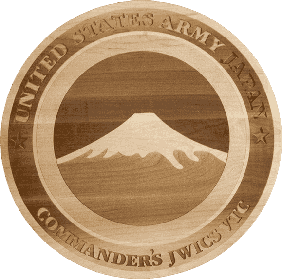 Custom Wood Engraving Of Us Army Mountain Division - Engraving (600x600), Png Download