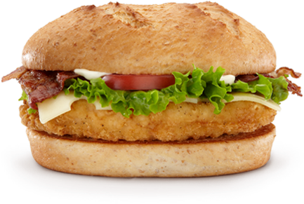 Mcbistro Club - Sandwich De Pollo Sin Fondo Real (444x507), Png Download