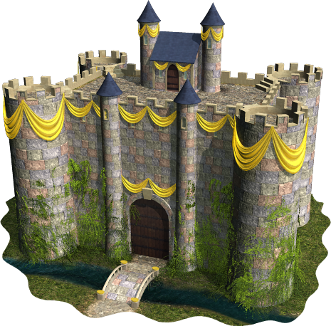 Enchanted Castle - Castle (465x458), Png Download