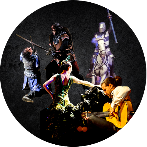 Medieval Show With Pegasus Dinner Flamenco Show - Birthday Cake (500x500), Png Download