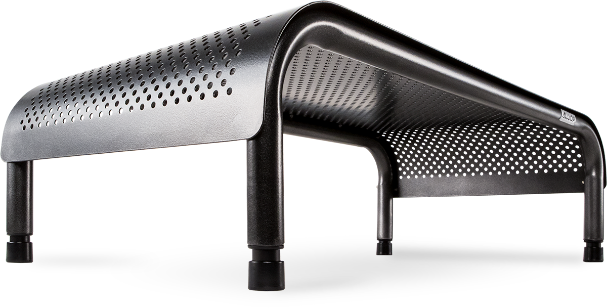 Ergo3 Adjmonitorstand Pearlblack 31630 3qtrlowleftwide - Bench (1200x609), Png Download