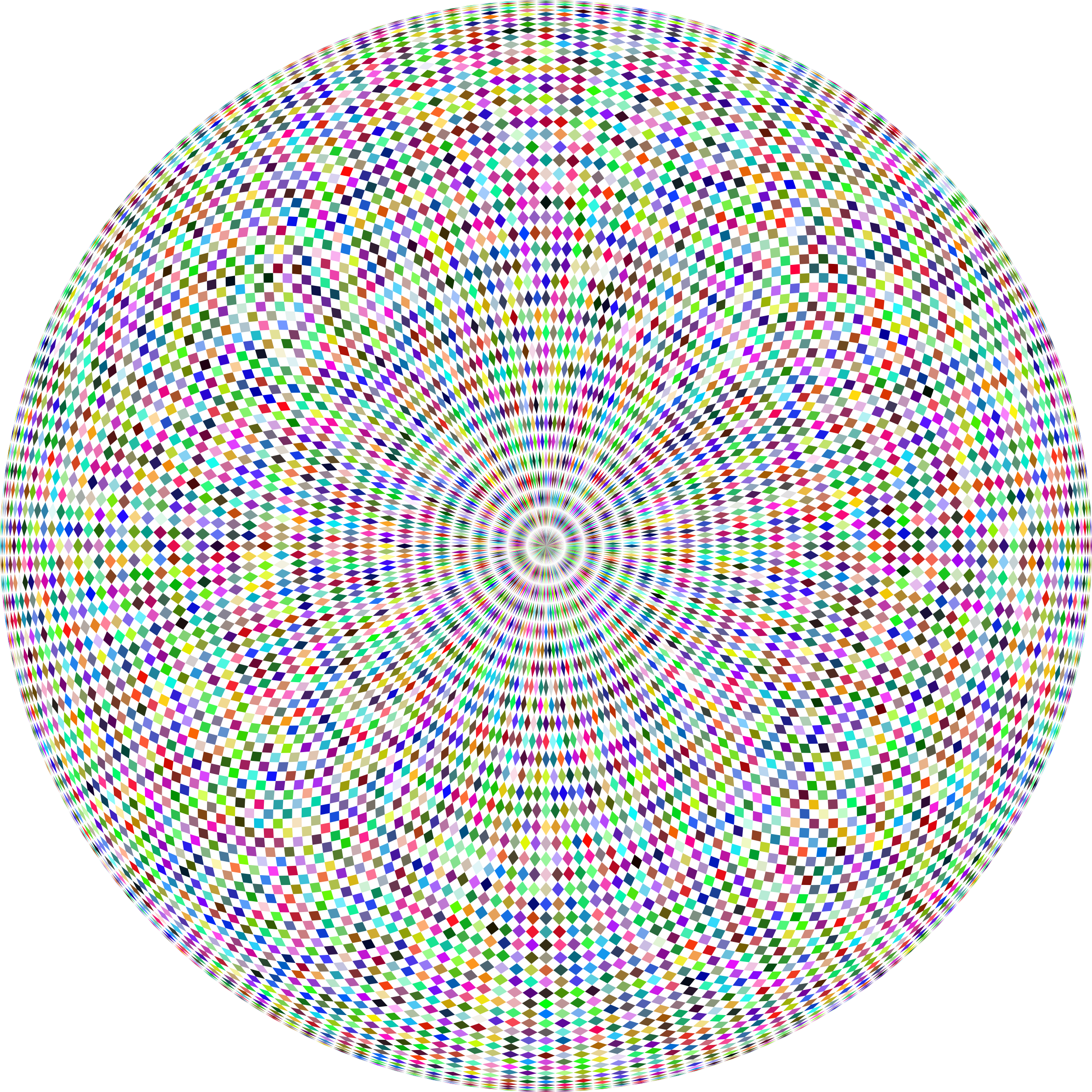 This Free Icons Png Design Of Prismatic Hypnotic Checkered (2342x2342), Png Download