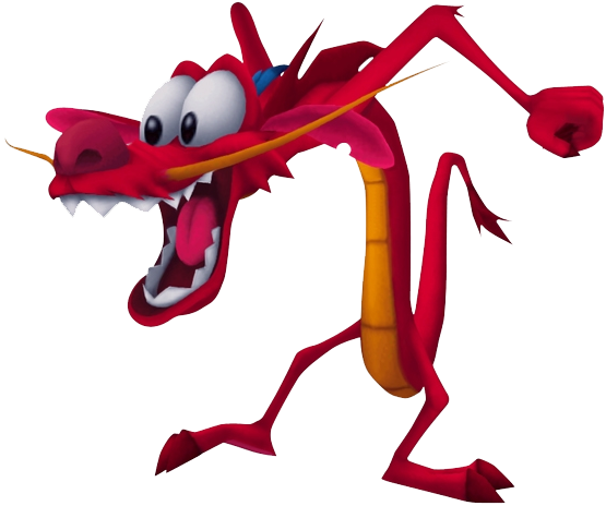 Mushu Kh - Mushu Kingdom Hearts (555x464), Png Download