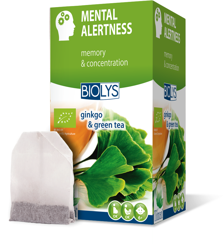 Organic Tea With Natural Flavours - Tilman Biolys Houdt De Geest Levendig Ginkgo-groene (1000x1000), Png Download