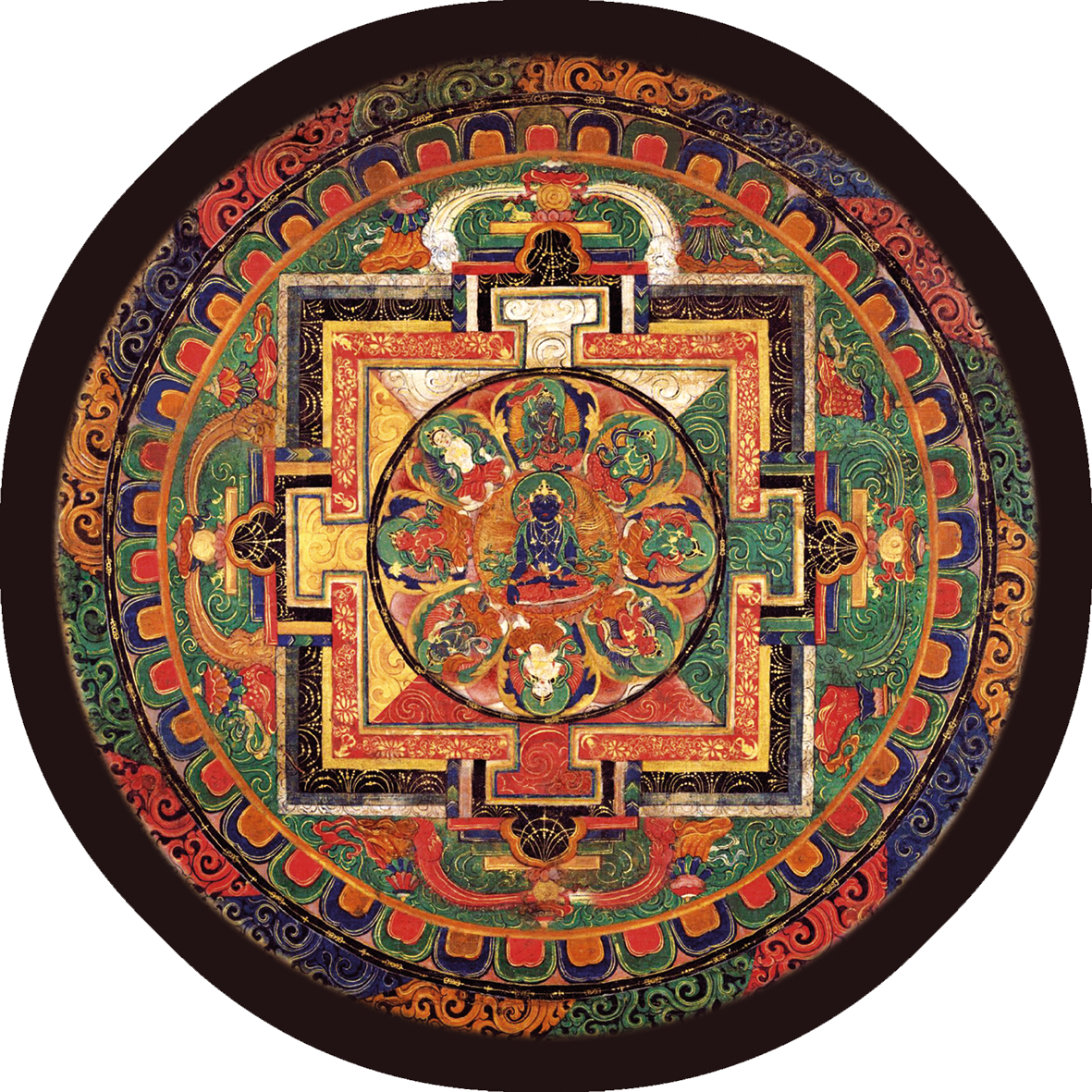 Mandala 84 Akshobhya Buddha - Mandala Buddhist Png (1181x1181), Png Download