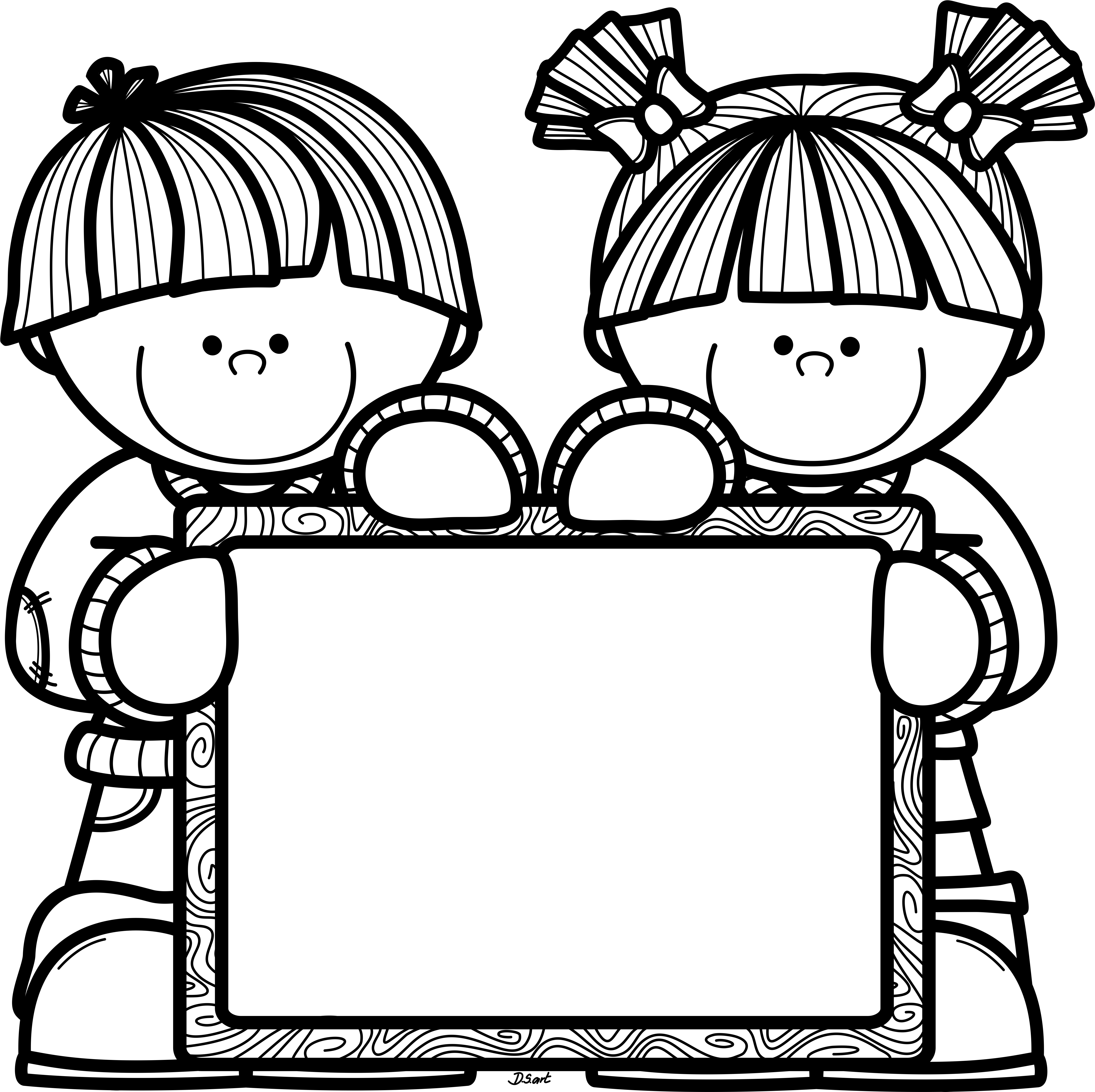 Crealo Tu *✿* Blanco Y Negro, Formato, Colorear, - Marco Melonheadz Blanco Y Negro (5542x5542), Png Download