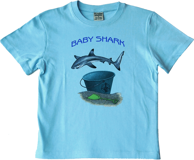 Baby Shark T-shirt For Toddlers And Little Kids - Active Shirt (650x650), Png Download