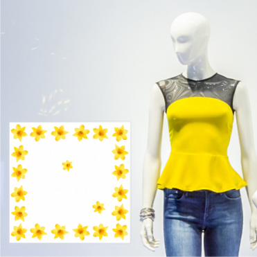 Daffodils Spring Sale Square - God's Eye (371x371), Png Download