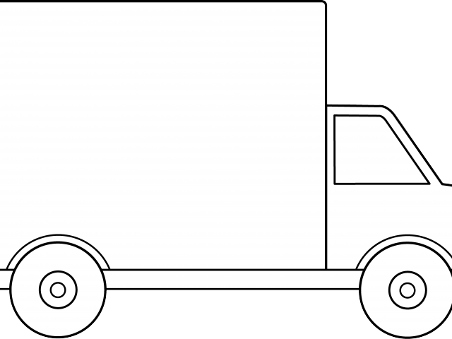 Truck Cartoon - Cartoon Blank Food Truck (640x480), Png Download