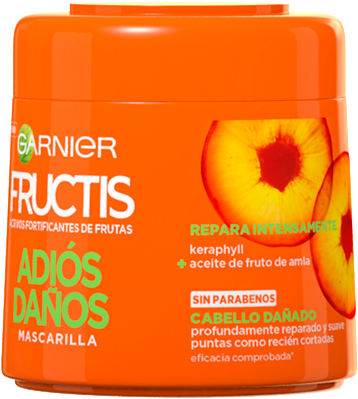Mascarilla Fructis Adiós Daños - Garnier Fructis Adios Daños (372x487), Png Download