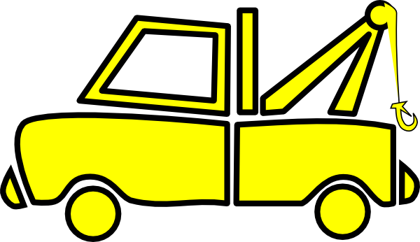 Cartoon Tow Truck Free Download Clip Art On - Cartoon Tow Truck Png (600x346), Png Download