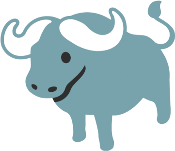 Water Buffalo Animals - Buffalo Face Emoji (360x360), Png Download