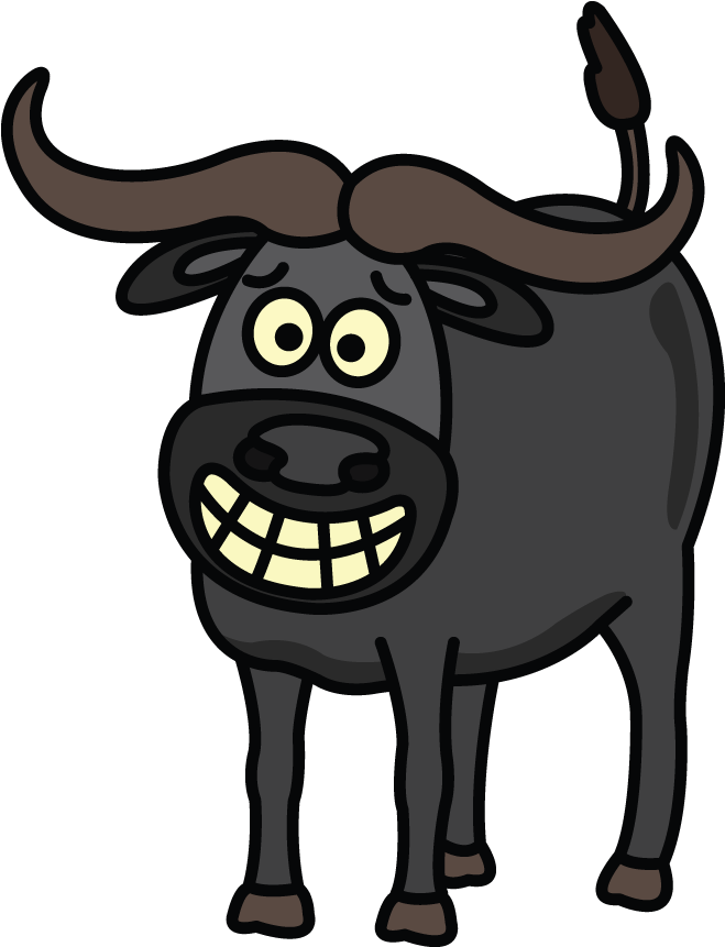 Draw A Cartoon Buffalo (720x1280), Png Download