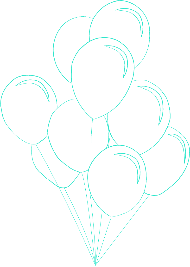Balloons With Confetti Slip Confetti Inside Balloons - Illustration (798x1114), Png Download